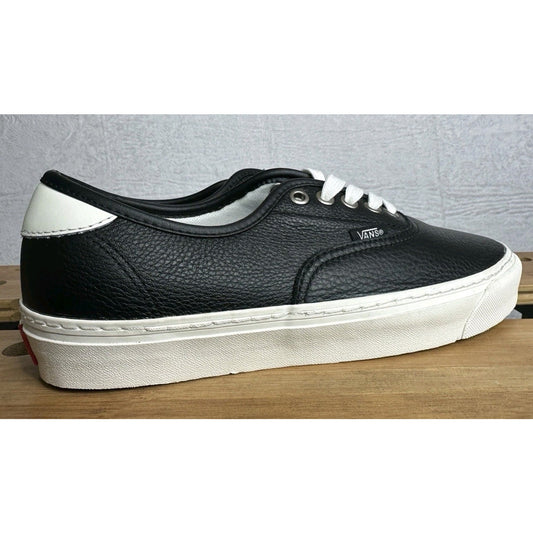 Vans Authentic Lux Black VN000CZKBLK 7.5 Men 9 Women Leather Low Top
