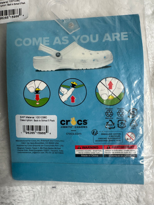 Crocs Jibbitz/Charms - Back to School - 6-Pack