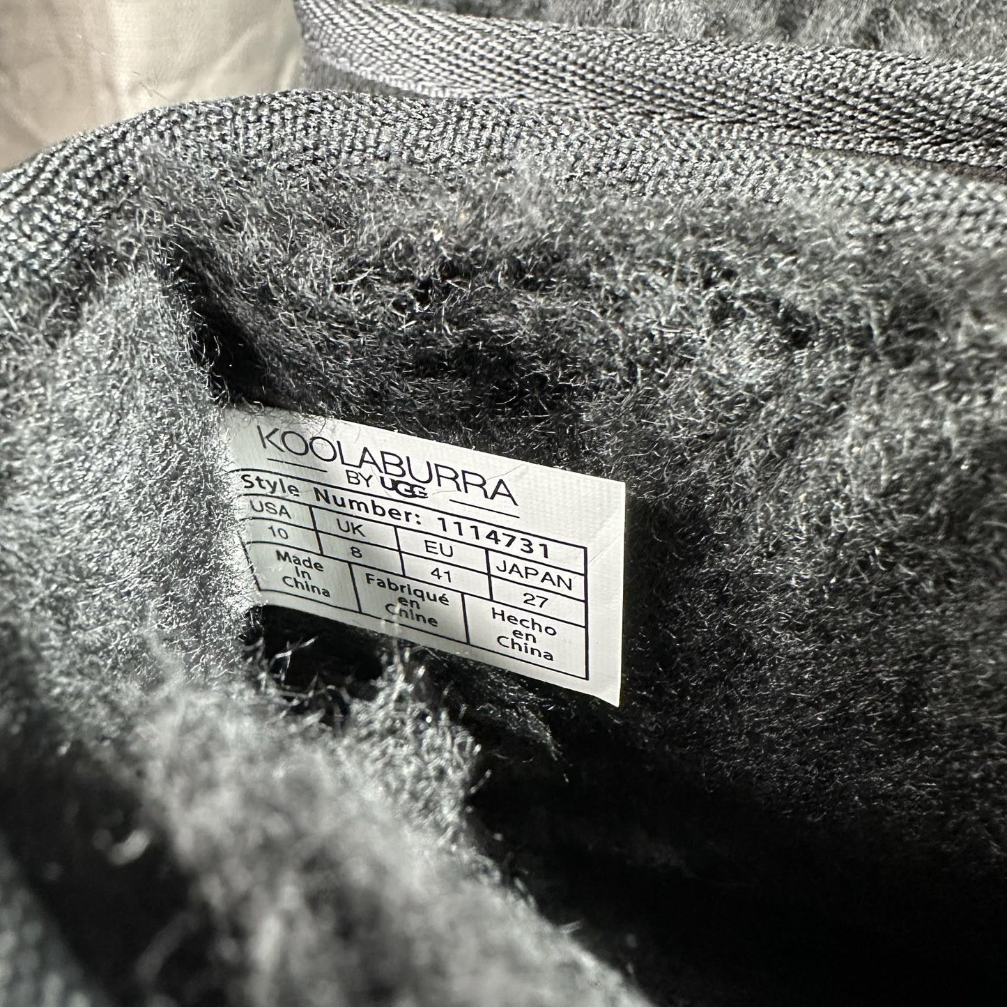 Koolaburra by UGG® Women's 10 Victoria Mini™ Fur-Lined Boot in Black