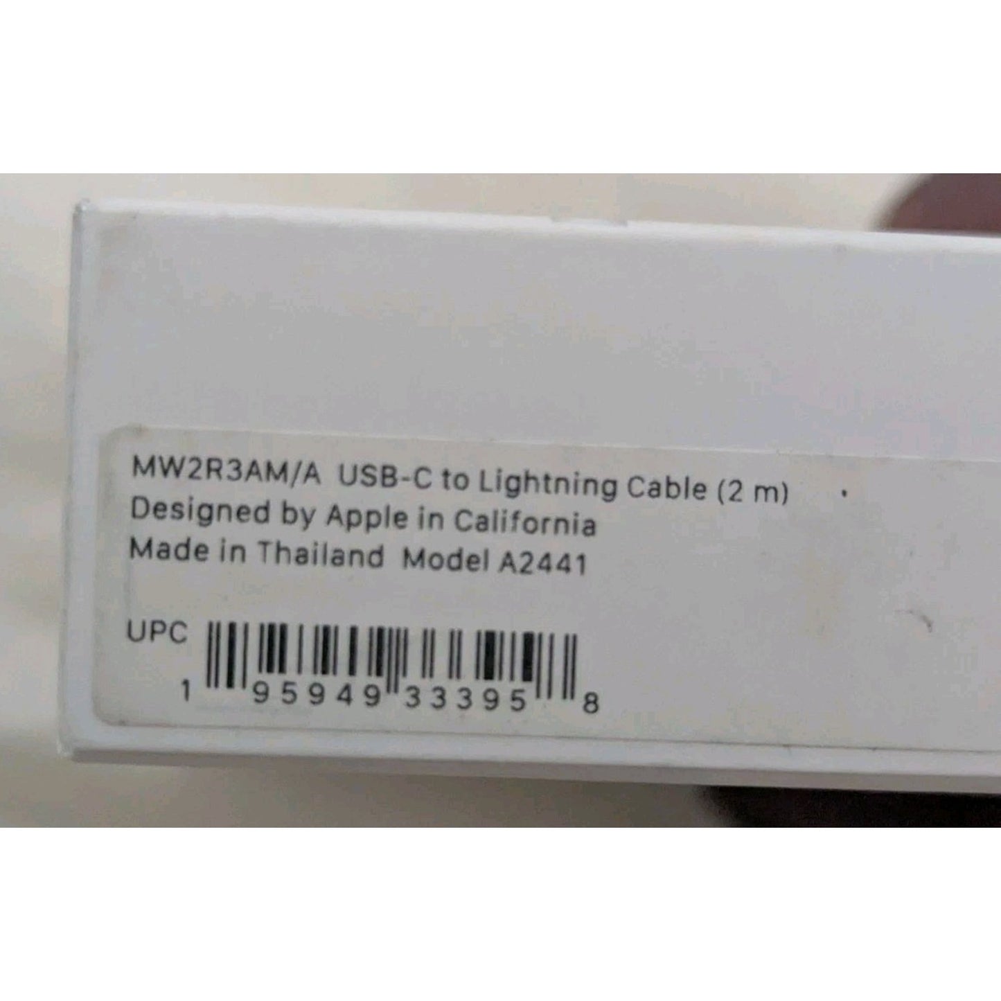 New Original Apple USB-C to Lightning Cable, 2M (6.6') - MW2R3AM/A (A2441)