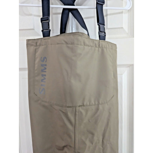 Simms Kid's Tributary Stockingfoot Chest High Fishing Waders Size Small Tan 5/6