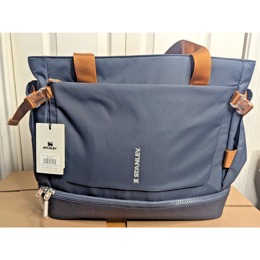 Stanley Vitalize Macro Tote Gym/Work Bag - Twilight Blue/Brown Straps – NEW