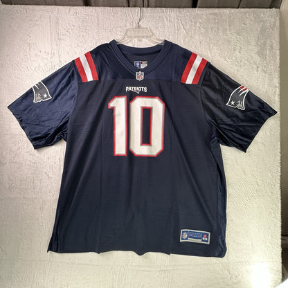$175 Nike NFL New England Patriots Men's Mac Jones Player Game Jersey, Navy, 3XL