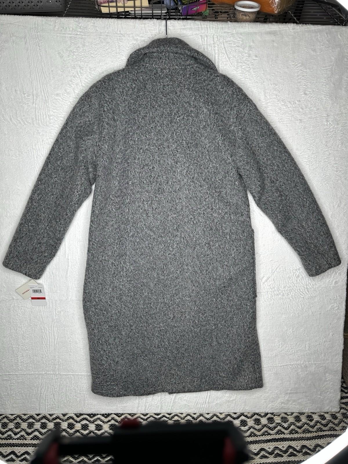 Lucky Brand double-breasted wool blend peacoat