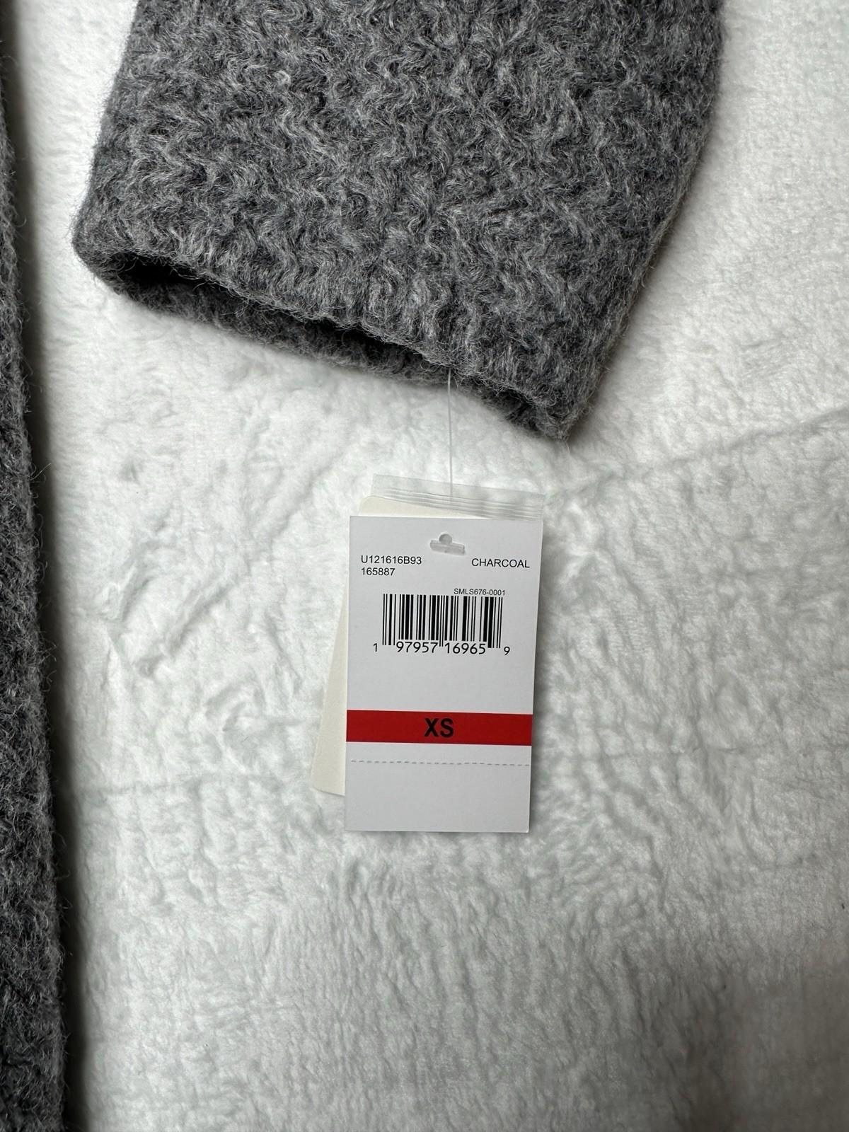 Lucky Brand double-breasted wool blend peacoat