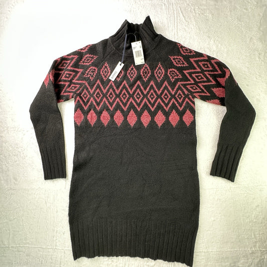 Buffalo David Bitton Women's Massima Ls Mock Neck Sweater Dress Black Medium