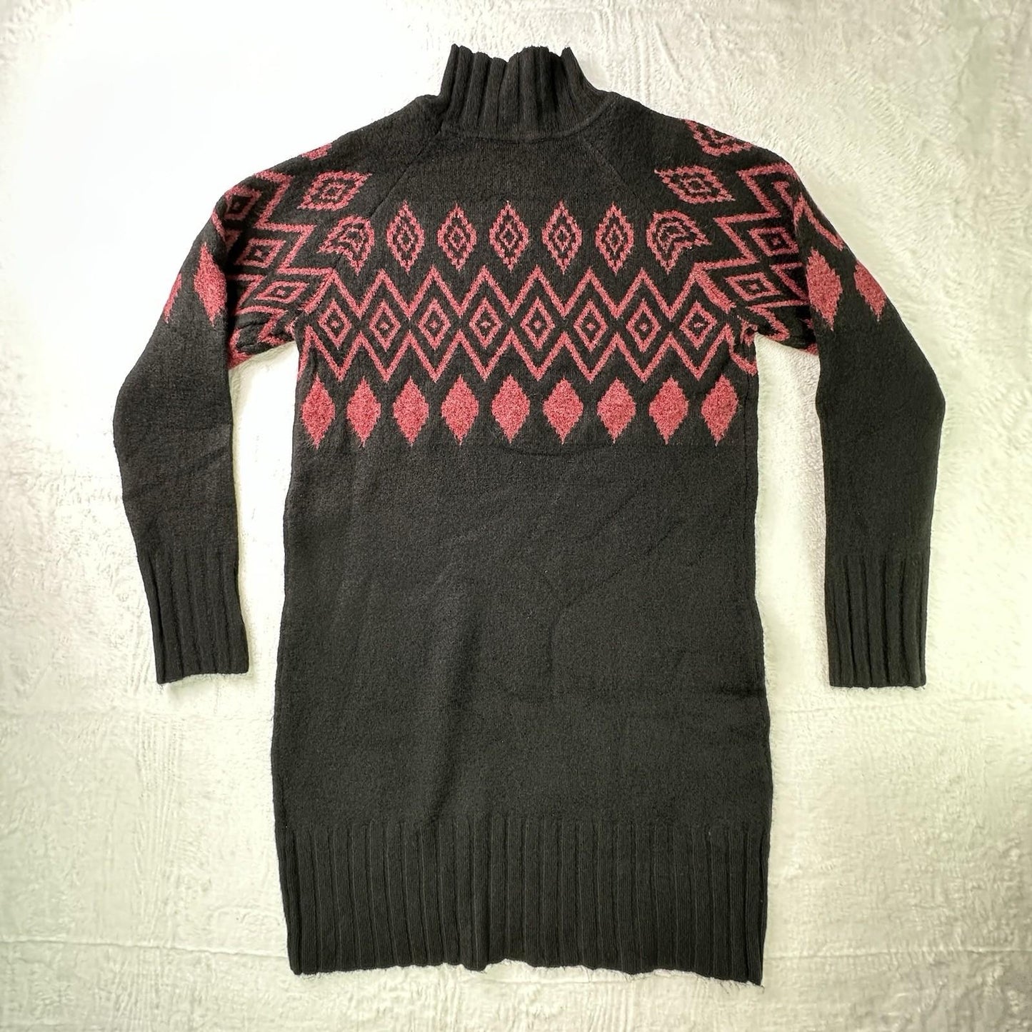 Buffalo David Bitton Women's Massima Ls Mock Neck Sweater Dress Black Medium