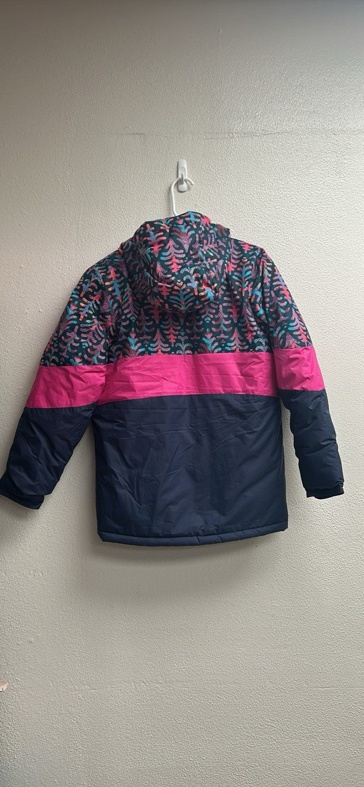 Columbia Girl's Horizon Ride II Hooded  Jacket Kids Sz L Colors Pink Blue NWT