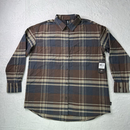 Mountain Hardwear Women Dolores Long Sleeve Flannel Shirt Size L