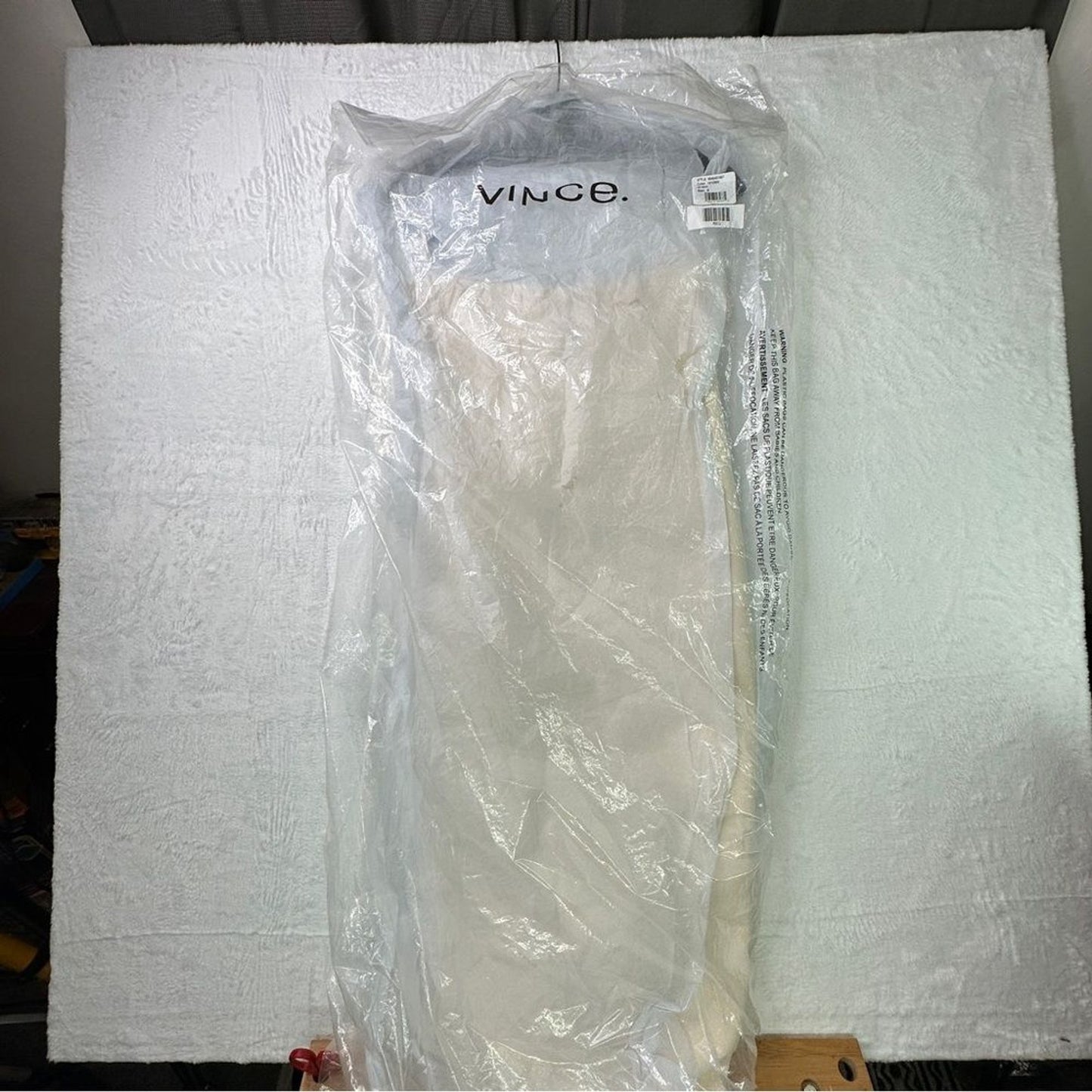 Vince Strapless Crepe Draped Dress Off White NWT & in Bag Size 6 $425 MSRP