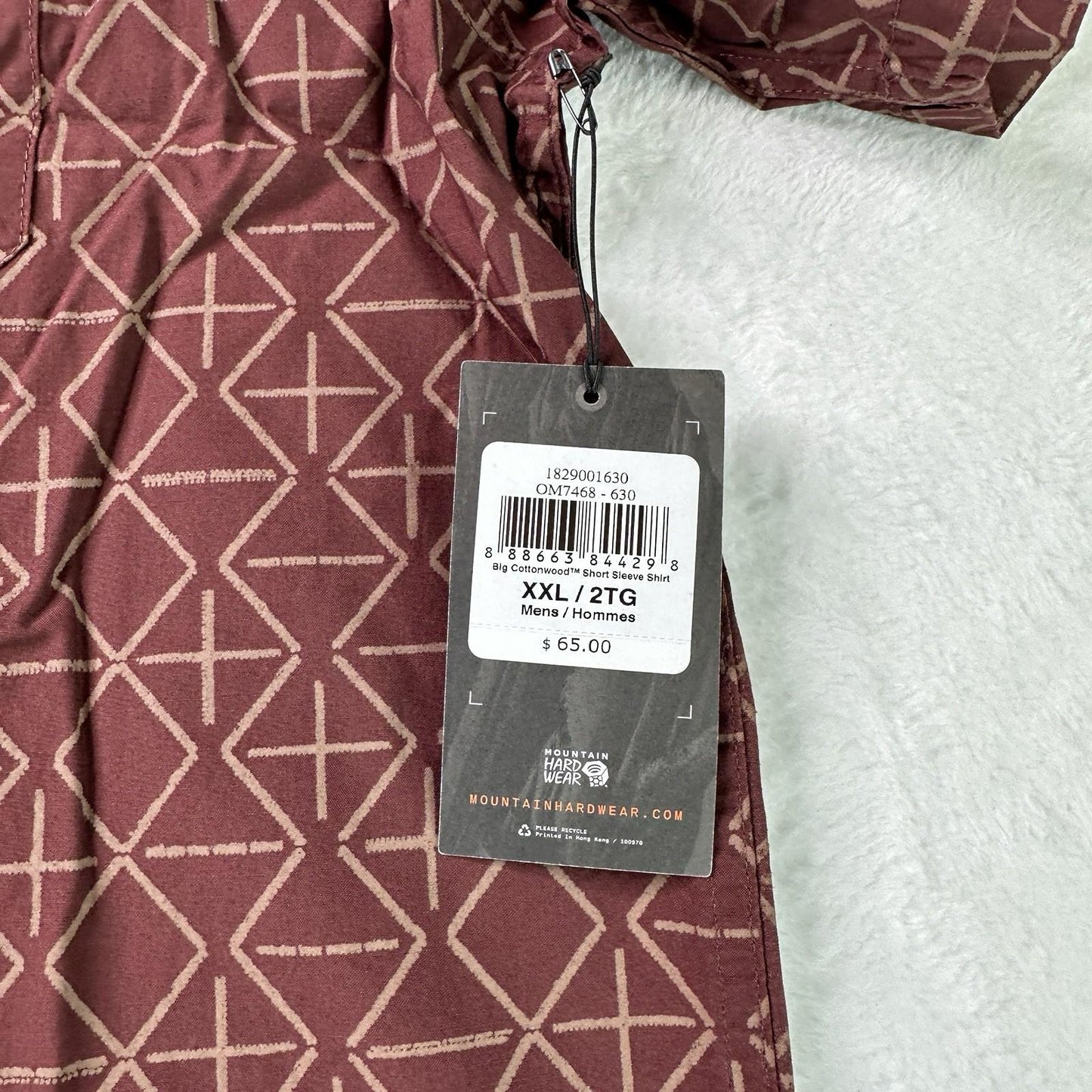 Men's Mountain Hardwear Big Cottonwood Short Sleeve Shirt - Size XXL