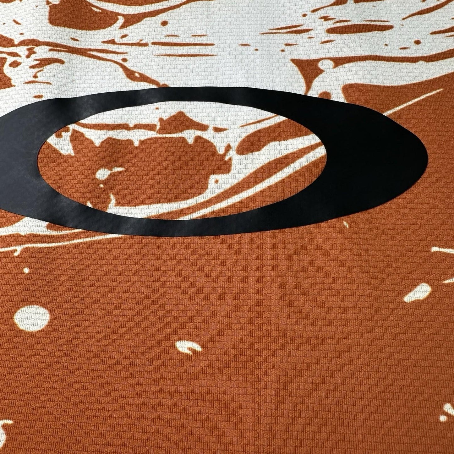 Oakley Seeker Airline LS Jersey Duality Swirl White Technical Bike - Size L NWT