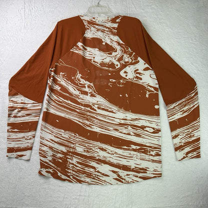 Oakley Seeker Airline LS Jersey Duality Swirl White Technical Bike - Size L NWT