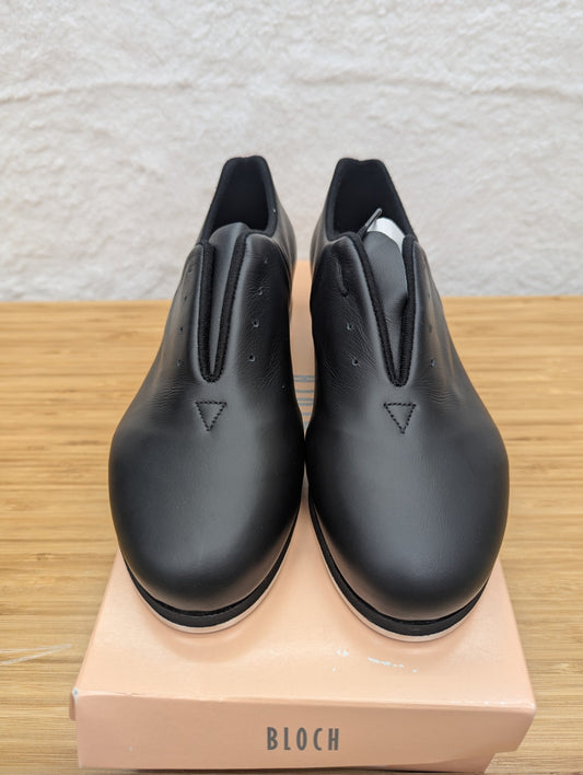 BLOCH Sync Jazz Lace Up Leather Tap Shoes with Bloch Mega Taps S0321L Black - 7M
