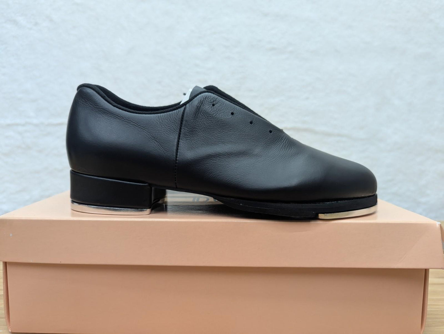 BLOCH Sync Jazz Lace Up Leather Tap Shoes with Bloch Mega Taps S0321L Black - 7M