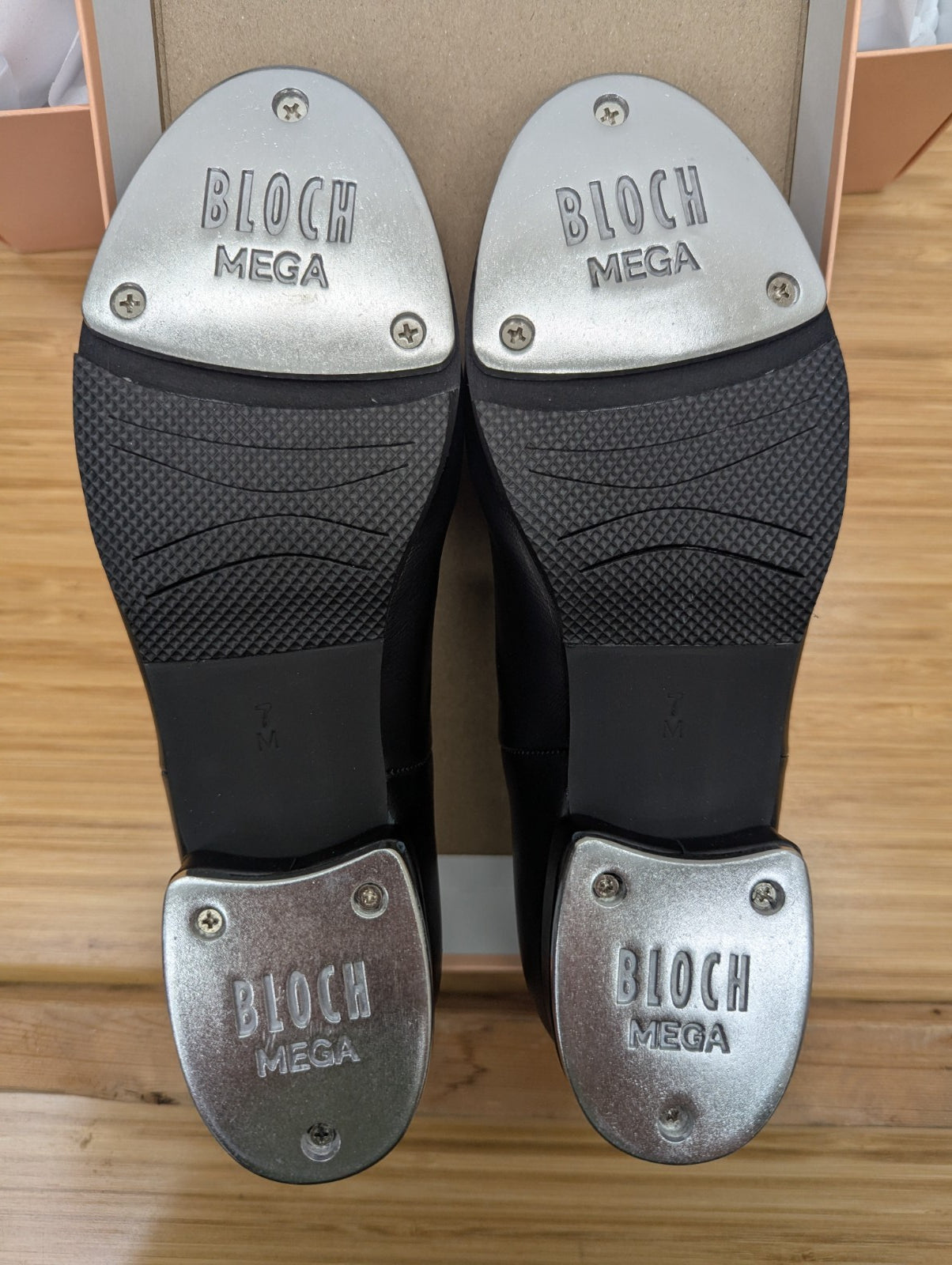 BLOCH Sync Jazz Lace Up Leather Tap Shoes with Bloch Mega Taps S0321L Black - 7M