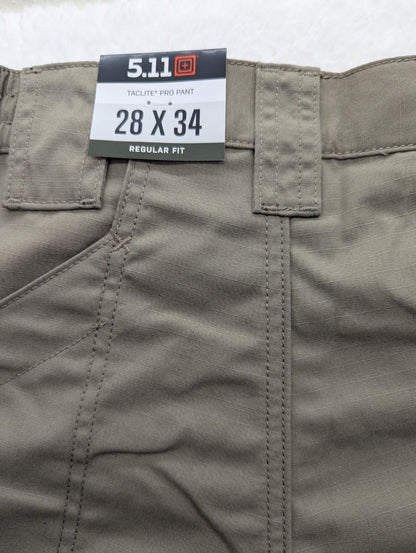 5.11  Taclite Pro Mens 28x34 Lightweight Tactical Pants Style 74273 Tan NEW