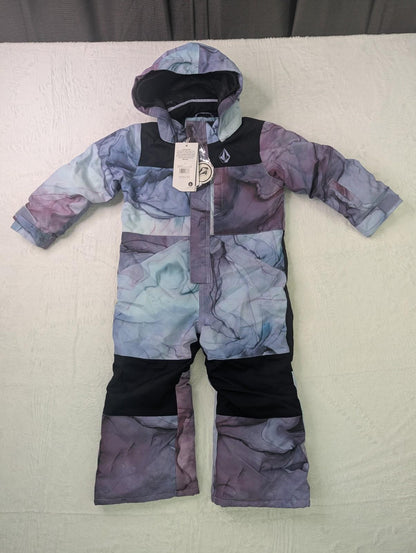NWT Brand New Kids 2024 Volcom Toddler One Piece Glacier Ink Size 3T