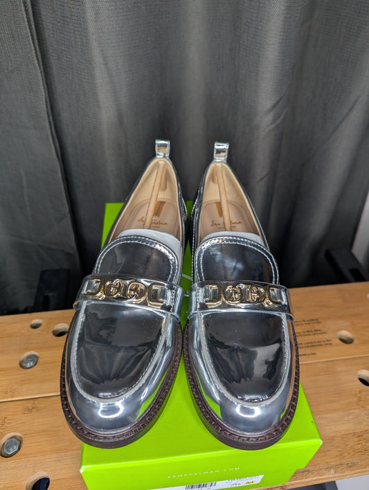 Sam Edelman Christy Loafer Silver Women’s Size 7.5M