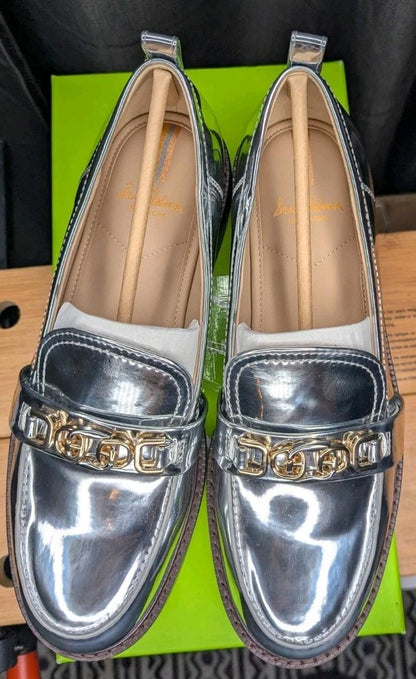 Sam Edelman Christy Loafer Silver Women’s Size 7.5M