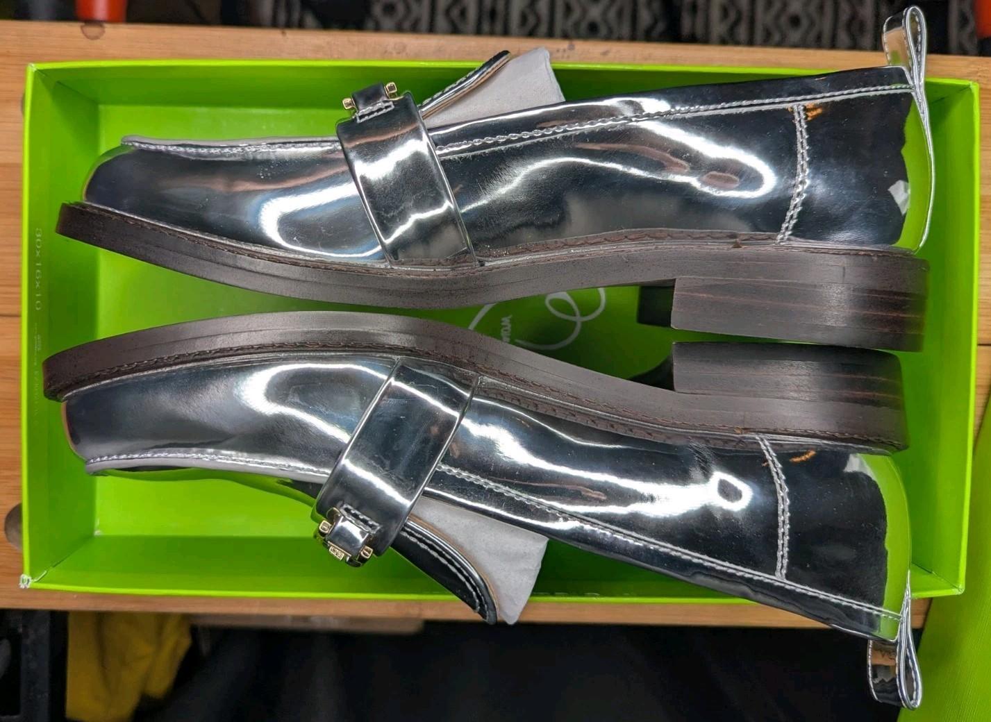 Sam Edelman Christy Loafer Silver Women’s Size 7.5M