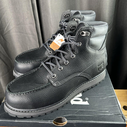 NIB - Timberland PRO Irvine Wedge 6" Alloy Safety Toe, Black Size 8M