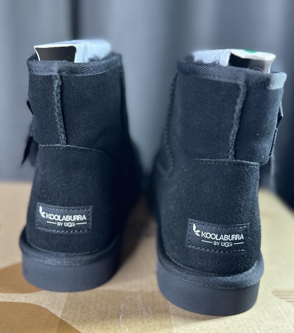 Koolaburra by UGG® Women's 10 Victoria Mini™ Fur-Lined Boot in Black