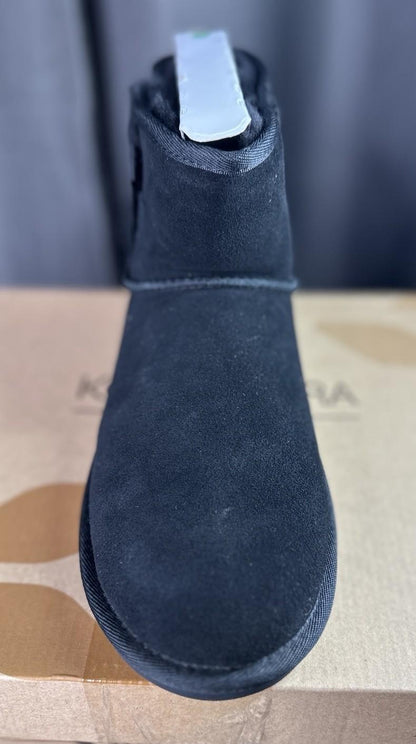 Koolaburra by UGG® Women's 10 Victoria Mini™ Fur-Lined Boot in Black