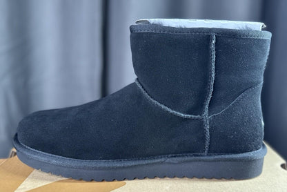 Koolaburra by UGG® Women's 10 Victoria Mini™ Fur-Lined Boot in Black