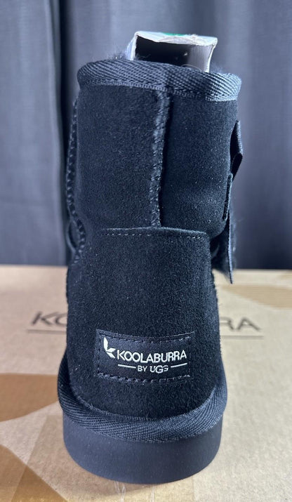 Koolaburra by UGG® Women's 10 Victoria Mini™ Fur-Lined Boot in Black