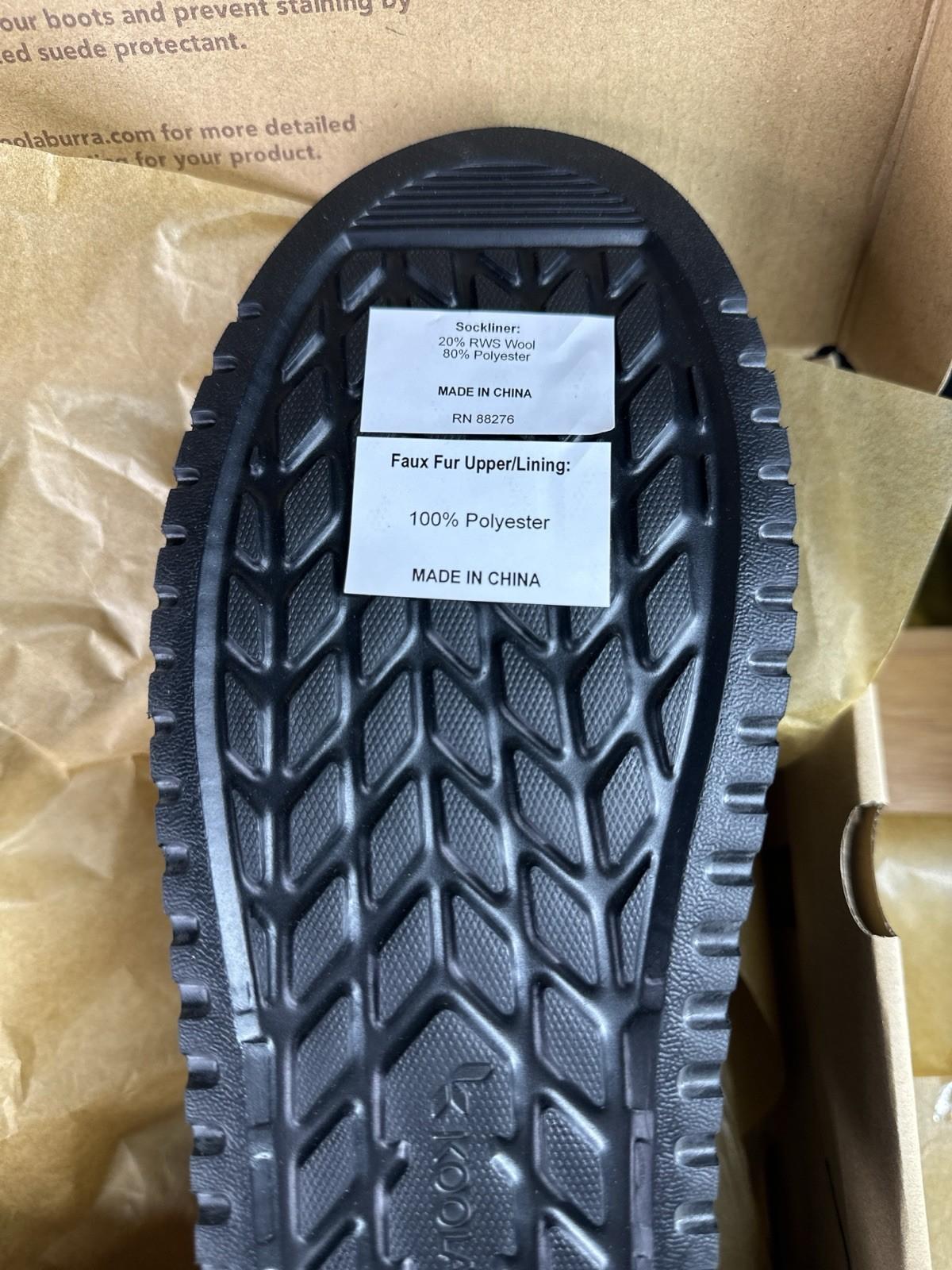 Koolaburra by UGG® Women's 10 Victoria Mini™ Fur-Lined Boot in Black