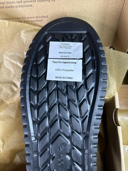 Koolaburra by UGG® Women's 10 Victoria Mini™ Fur-Lined Boot in Black