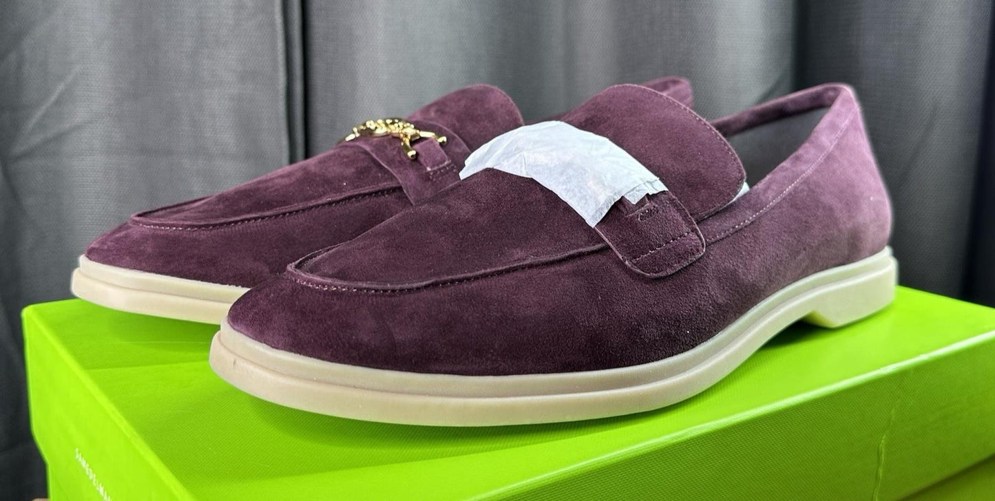 NEW In Box - Sam Edelman Kyana Womens Loafers & Slip-Ons Plum Suede - 10.5M