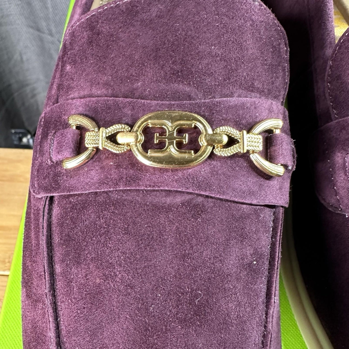 NEW In Box - Sam Edelman Kyana Womens Loafers & Slip-Ons Plum Suede - 10.5M