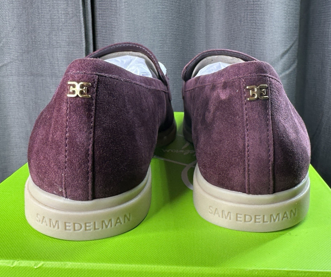 NEW In Box - Sam Edelman Kyana Womens Loafers & Slip-Ons Plum Suede - 10.5M