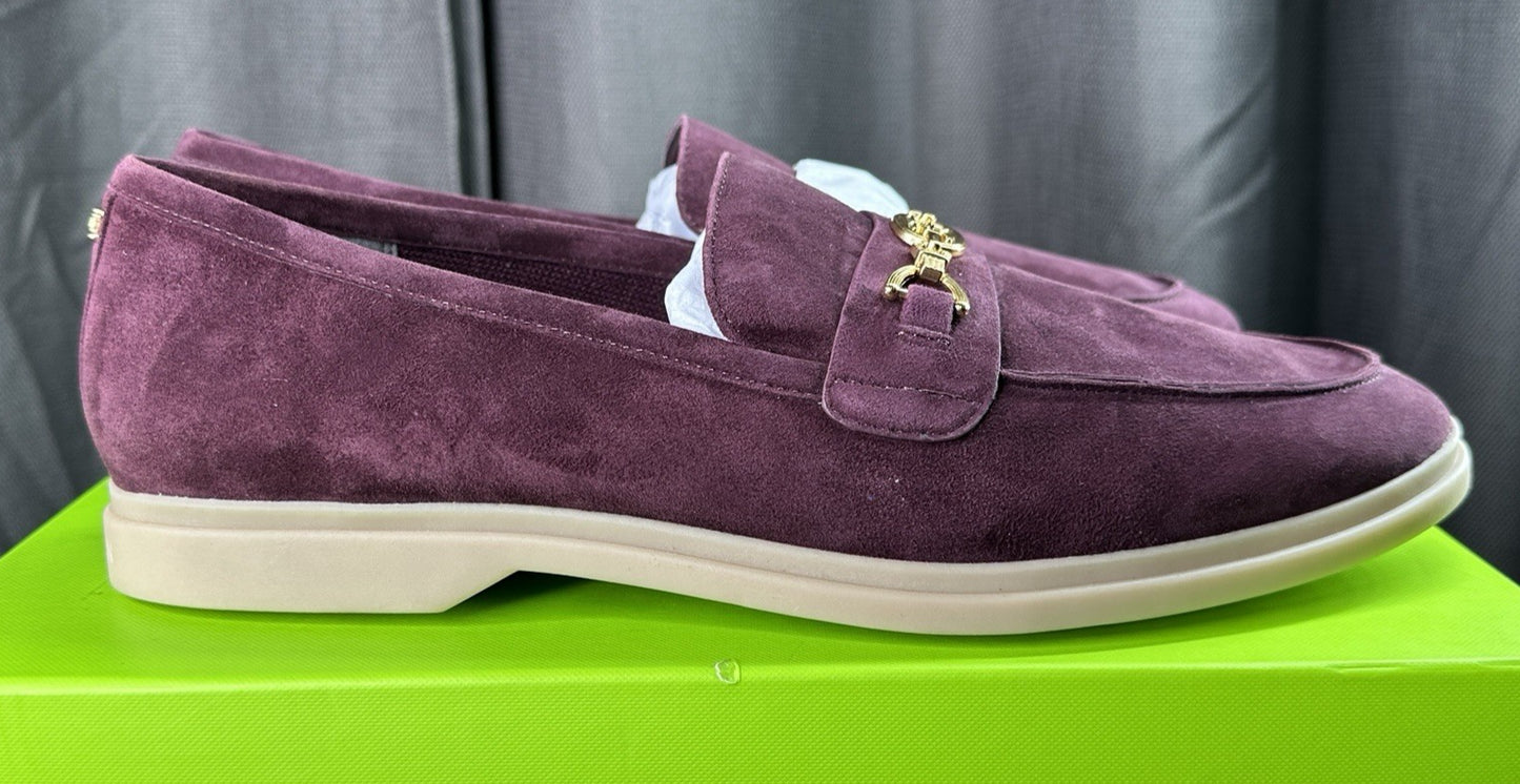 NEW In Box - Sam Edelman Kyana Womens Loafers & Slip-Ons Plum Suede - 10.5M