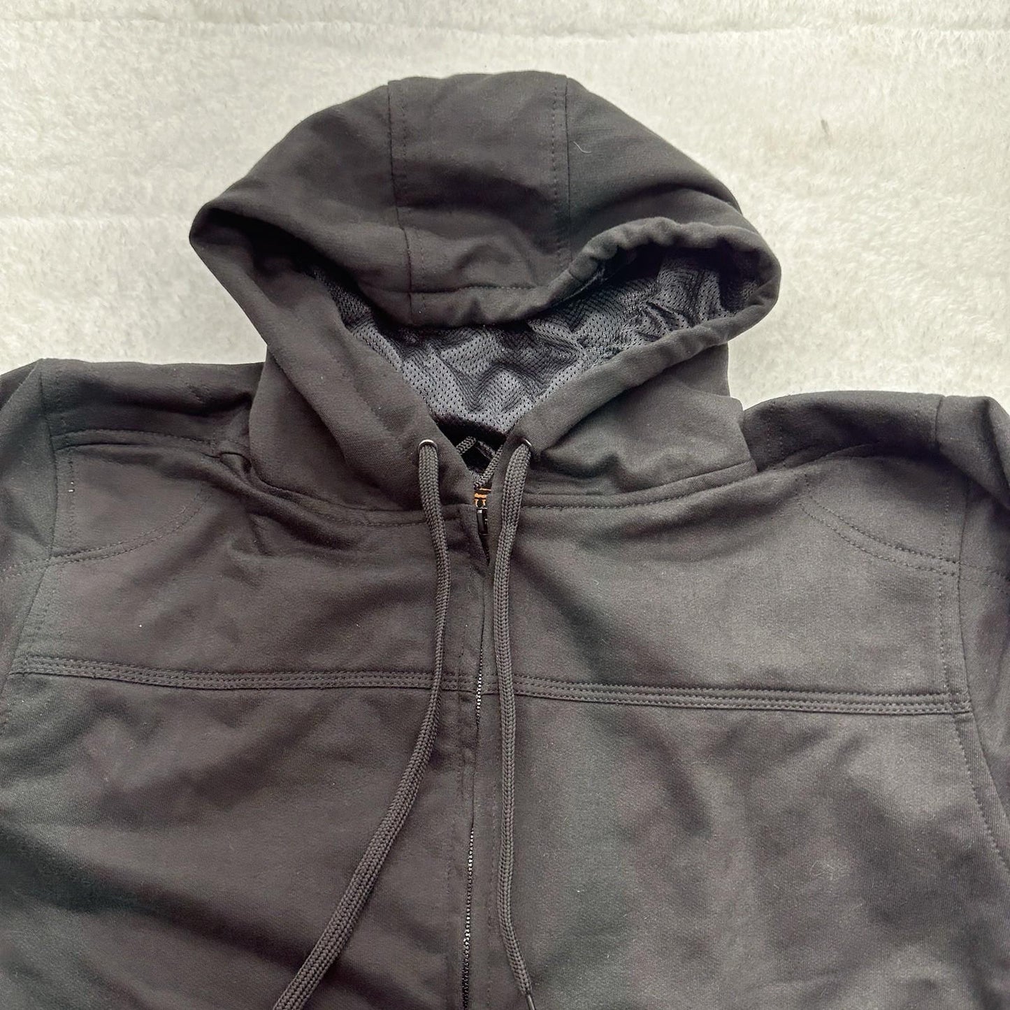 NWT Milwaukee Leather Men's Armored Motorcycle Hoodie with Armored Padding - L