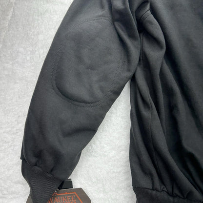 NWT Milwaukee Leather Men's Armored Motorcycle Hoodie with Armored Padding - L