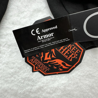 NWT Milwaukee Leather Men's Armored Motorcycle Hoodie with Armored Padding - L