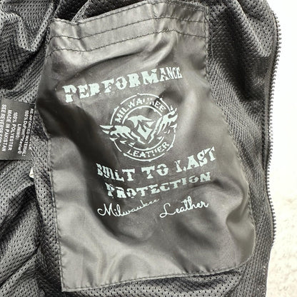 NWT Milwaukee Leather Men's Armored Motorcycle Hoodie with Armored Padding - L