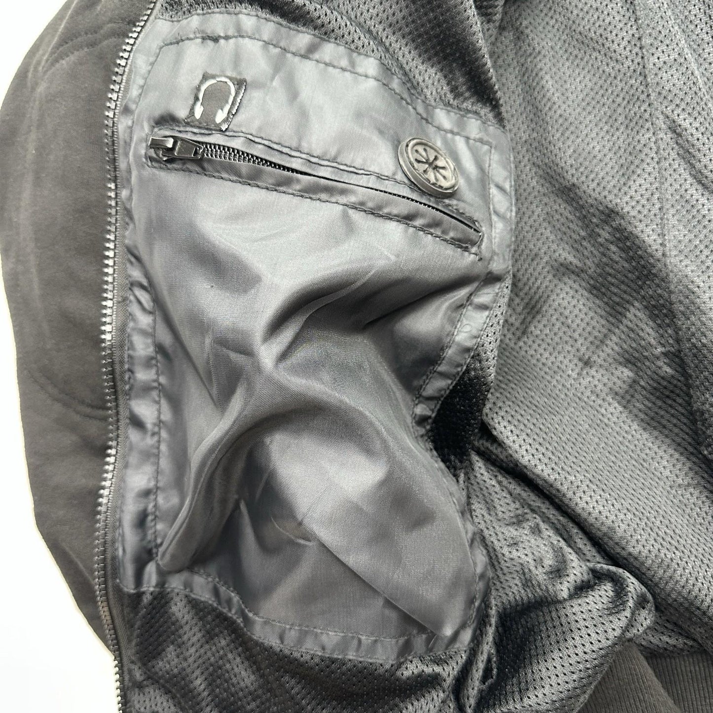 NWT Milwaukee Leather Men's Armored Motorcycle Hoodie with Armored Padding - L