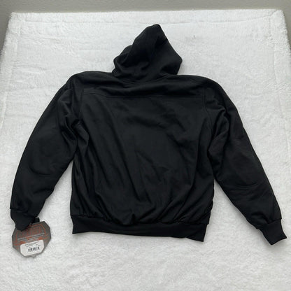 NWT Milwaukee Leather Men's Armored Motorcycle Hoodie with Armored Padding - L