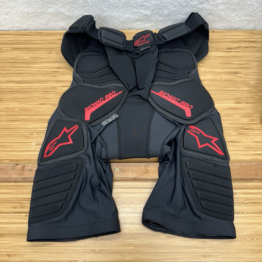 Alpinestars Bionic Pro Protection Shorts Black Red  MX Motocross Off Road - L