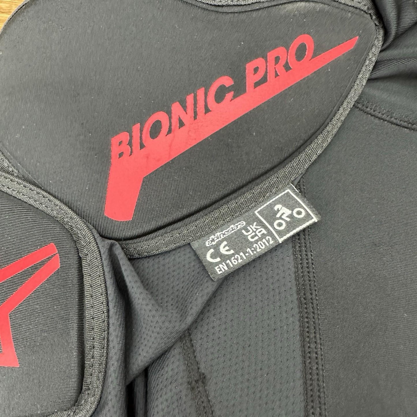 Alpinestars Bionic Pro Protection Shorts Black Red  MX Motocross Off Road - L