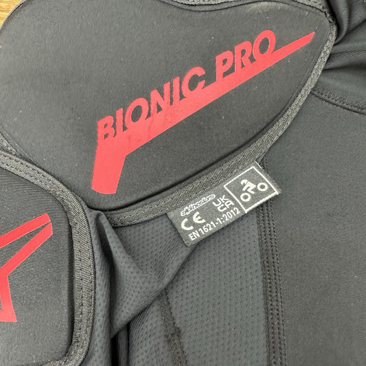 Alpinestars Bionic Pro Protection Shorts Black Red  MX Motocross Off Road - L
