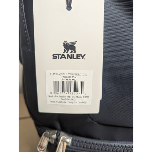 Stanley Vitalize Macro Tote Gym/Work Bag - Twilight Blue/Brown Straps – NEW