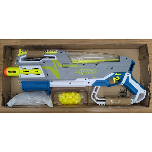 NERF HYPER BUNDLE, SIEGE-50 PUMP-ACTION BLASTER, UP TO 110 FPS VELOCITY - WHITE