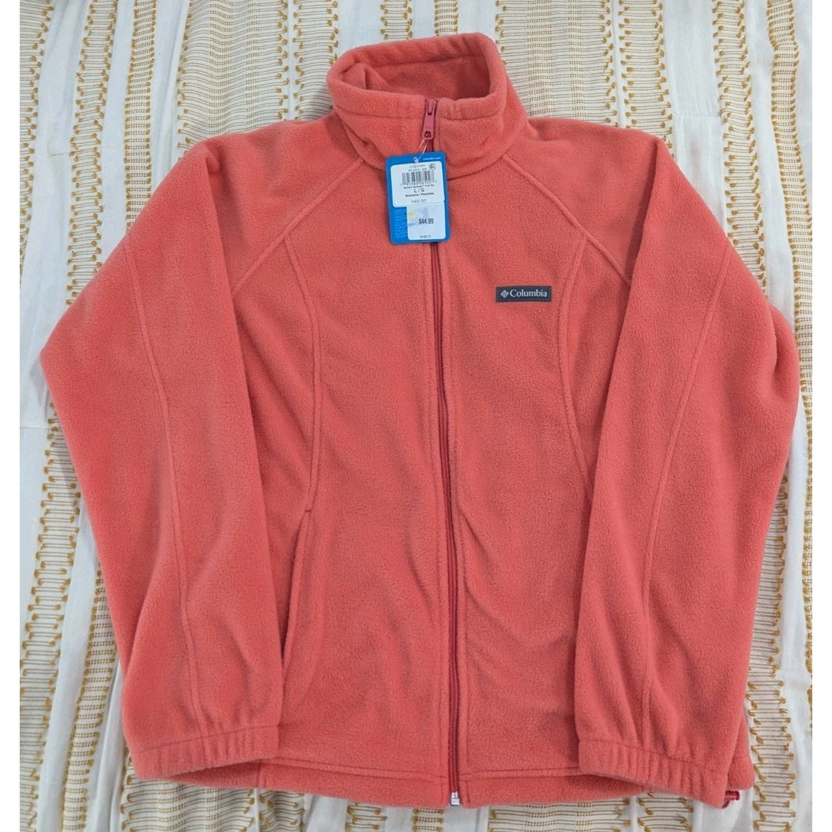 Columbia Benton Springs Full Zip Jacket Pink Women's Size L