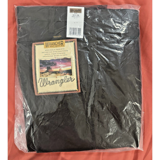 NEW SEALED - Men's Wrangler® Wrancher Brown 82BN Dress Pants 34x34