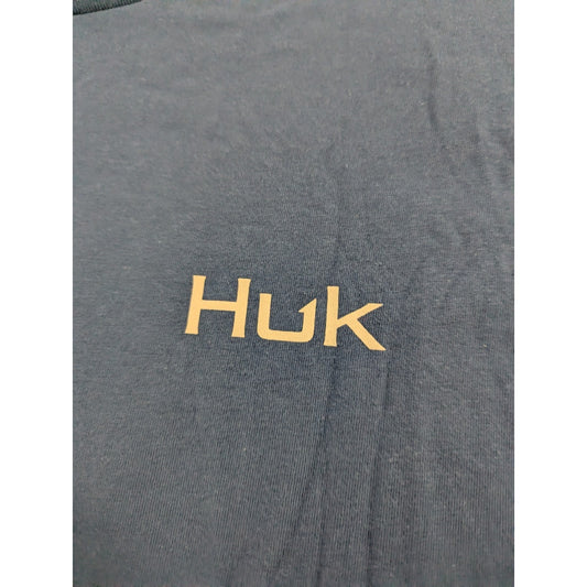 Huk Tuna Sketch Tee Blue Men's Fishing T-Shirt L NWT